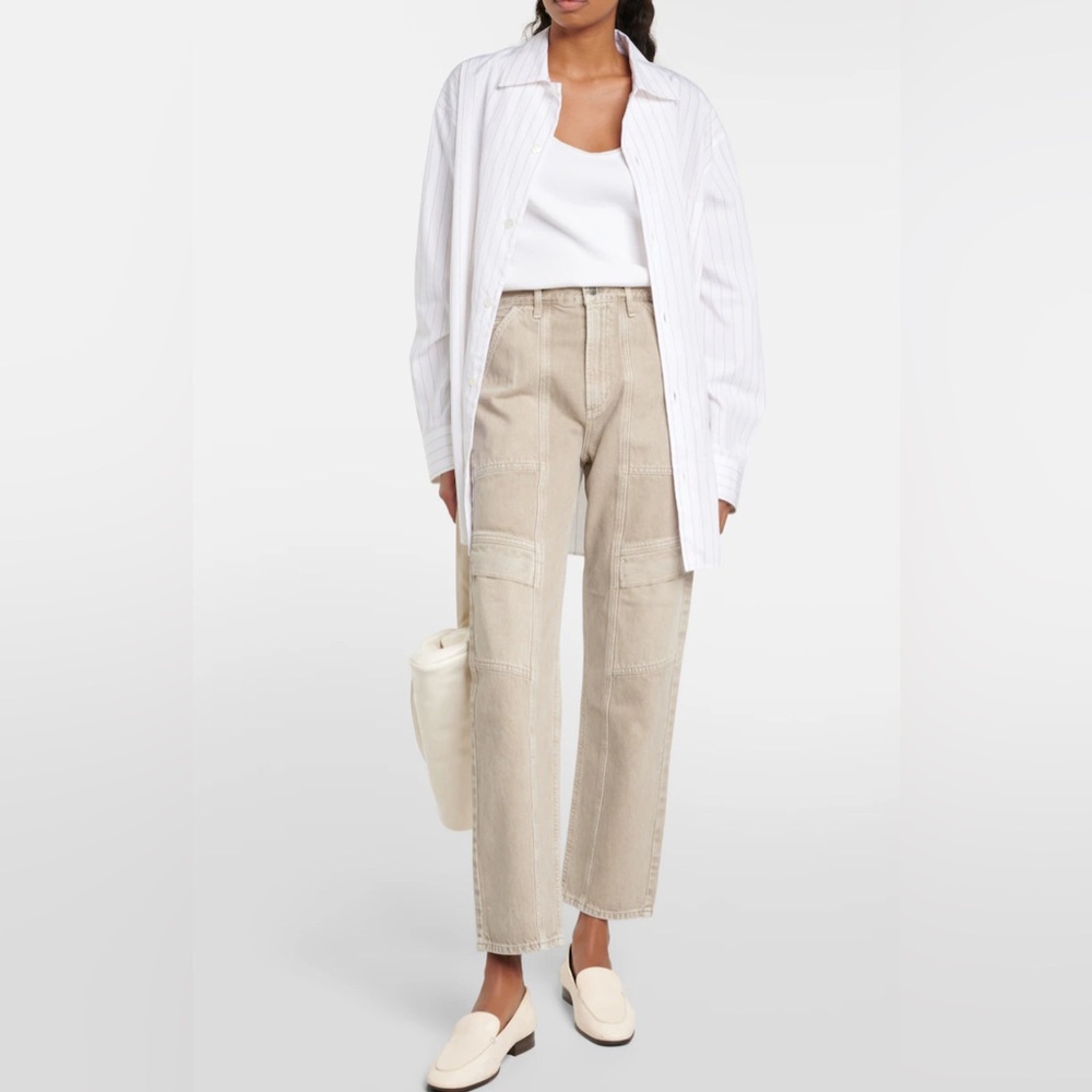 Agolde Cooper Carpenter Cargo Jeans Khaki Tan Sz 31/ 12 New without tags!